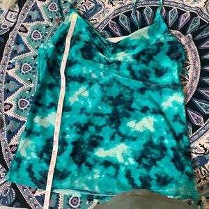 Tie dye tankini top Old Navy